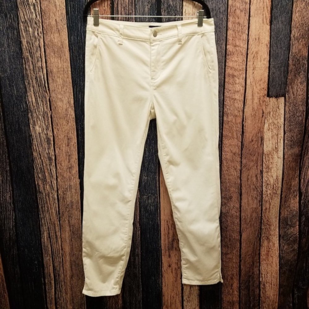 NYDJ Ankle Crop White Jeans